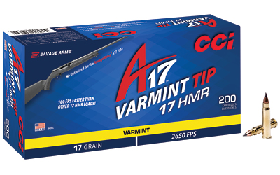 CCI A17 Varmint Tip 17 HMR 17 gr 200-round box