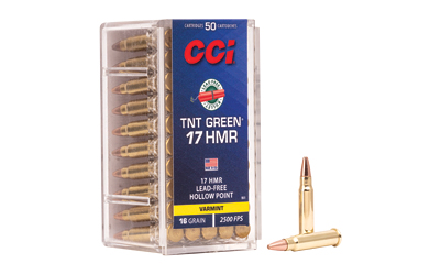 CCI TNT Green .17 HMR 16gr HP — 50 Rd Box - Alexander's