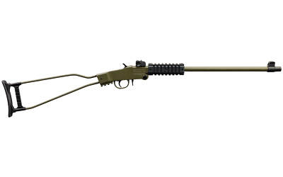 Chiappa Little Badger .22 LR 16.5in OD Green folding rifle with 1/2x28 threaded barrel