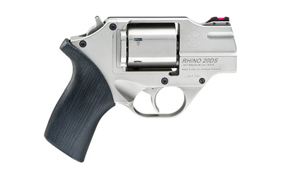 Chiappa Rhino 200DS .357 Magnum 2-inch nickel revolver with black rubber grip