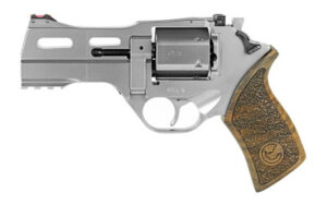 Chiappa Rhino 40SAR .357 Magnum 4-inch nickel revolver with walnut grips