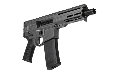 CMMG DISSENT MK4 6.5-inch .300 AAC Blackout pistol in tungsten gray Cerakote