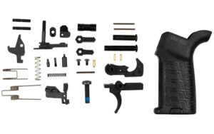 CMMG Zeroed Lower Parts Kit for Mk3 308, black lower parts in color-coded packets
