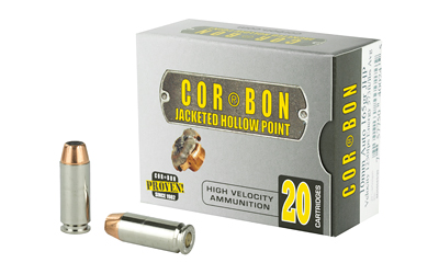 Cor-Bon 10mm 165 gr JHP Self-Defense Handgun Ammunition 20-round box