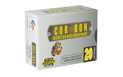 Cor-Bon 10mm 165 gr JHP Self-Defense Handgun Ammunition 20-round box