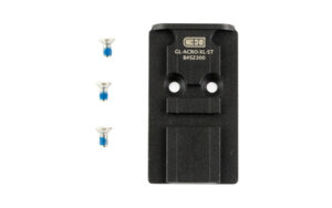 C&H Precision V4 adapter plate for Aimpoint Acro on Glock MOS, matte black finish