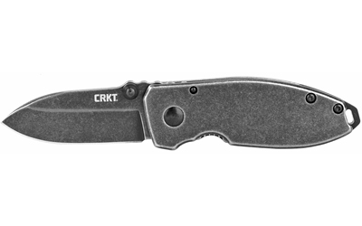 CRKT Squid folding knife, black stonewash finish, D2 steel, 2.16-inch listed size
