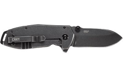 CRKT Squid Assisted Folding Knife 2.37 in Drop Point Black Stonewashed Handle