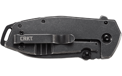 CRKT Squid Assisted Folding Knife 2.37 in Drop Point Black Stonewashed Handle