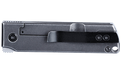 CRKT MinimalX folding knife with 2.19 inch 12C27 Sandvik blade and stonewashed stainless steel handle