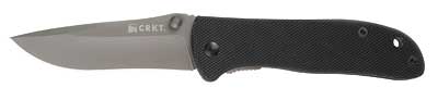 CRKT Drifter folding knife with gray Ti-Nitride blade and black G10 handle