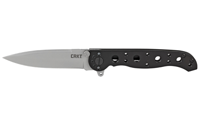 CRKT M16-01S spear point folding knife with bead-blasted 8Cr14MoV blade and black handle
