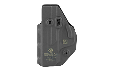 Crucial Concealment Covert IWB holster for S&W M&P Shield in black, ambidextrous