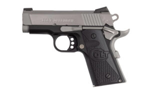 Colt Defender 1911 .45 ACP 3-inch Cerakote titanium/stainless pistol with G10 grips