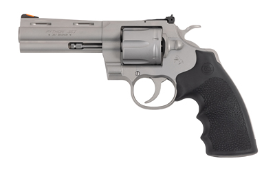 Colt Python 4.25 in. Bead-Blasted Stainless, Hogue Grip - Alexander's
