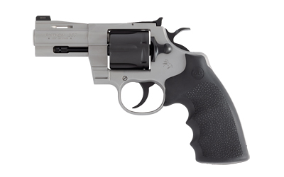 Colt Python two-tone 3-inch .357 Magnum revolver with Hogue grips and night sights