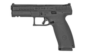 CZ-USA P-10 F full-size 9mm pistol, 4.5-inch barrel, black nitride slide, black polymer frame