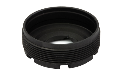 Dead Air Ghost Front Cap .45 STD Non-Wipe, black front end cap for Ghost 45 suppressor