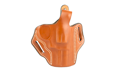 DeSantis tan leather outside-waistband holster for S&W N Frame 3" right-hand
