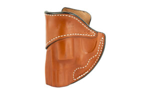 DeSantis Summer Heat J-Frame IWB holster, right hand, tan leather with spring clip