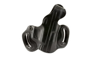 DeSantis Thumb Break Mini Slide holster for Sig P365, black leather, right hand, 1.75 inch belt slots