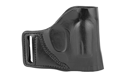 DeSantis E-Gat Slide outside-waistband leather holster for J-Frame, right hand, black