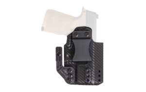 DeSantis Persuader IWB holster in black carbon fiber finish for Glock 19 right hand