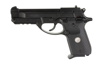 EAA Girsan MC14T Solution tip-up .380 ACP pistol in black with serrated slide