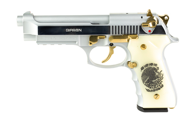 EAA Girsan Regard Liberador II 9mm 4.9 inch polished chrome with gold accents