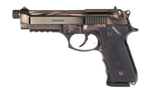 EAA Girsan Regard MC X 9mm 4.9in threaded barrel smoke rose pistol front-right view