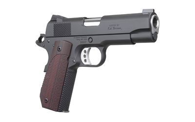 Ed Brown Kobra Carry G4 .45 ACP 4.25in pistol with laminate wood grips and snakeskin serrations