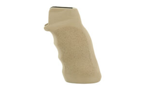 Ergo TACT DLX AR-15/M16 rifle grip in Flat Dark Earth with heavy texture and palm swells