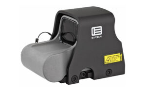 EOTECH XPS2-0 grey holographic sight showing 1 MOA dot and surrounding ring reticle