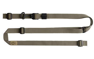 Edgar Sherman Design ESD Sling in Ranger Green and Black, two-point nylon sling with quick-adjust