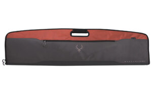 Evolution Outdoor Marksman II 52-inch gray rifle case with padded interior and zip pockets