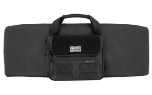 Evolution Outdoor 1680 Tactical 30-inch shotgun case in black with foam lining and MOLLE accents