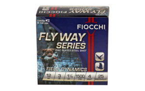 Fiocchi Flyway 12ga 3in 1-1/8oz #4 steel shotshell 25-count box