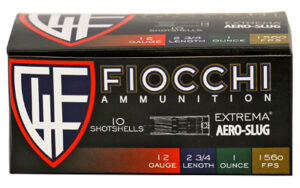Fiocchi Aero 12 Gauge 2.75-inch 1 oz rifled slug box of 10