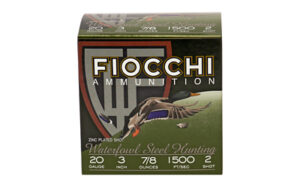 Fiocchi Flyway Steel 20ga 3in 7/8oz #2 shot 25rd box