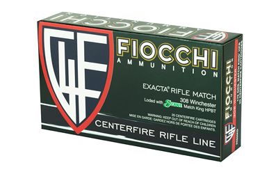 Fiocchi 308MKD Hyperformance Match .308 Win 175 gr Sierra MatchKing BTHP 20rd box