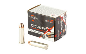 Fiocchi CovertX .357 Magnum 125 gr JHP 20-round box and cartridges