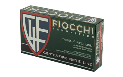 Box of Fiocchi 7mm-08 Rem 139gr Hornady SST 20 rounds