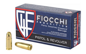 Fiocchi Range Dynamics 9mm Luger 124gr FMJ 50‑round box