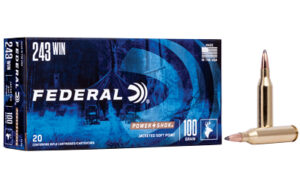 Federal Power-Shok .243 Win 100 gr Jacketed Soft Point 20-round box