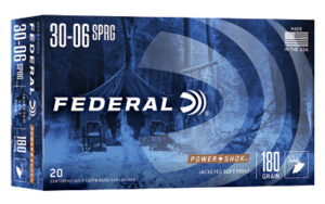 Federal Power-Shok 30-06 Springfield 180 grain jacketed soft point 20rd box