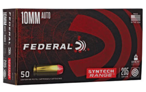 Federal Syntech Range 10mm 205gr TSJ ammunition 50rd box