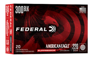 Federal American Eagle Suppressor .300 AAC Blackout 220gr Open Tip Match 20rd box