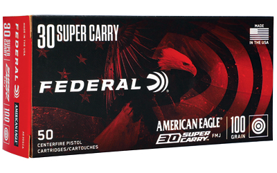 Federal American Eagle .30 Super Carry 100gr FMJ 50 round box