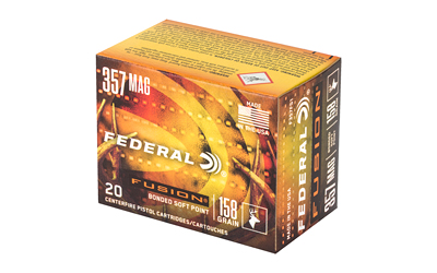 Federal Fusion .357 Magnum 158 grain ammunition box - 20 rounds