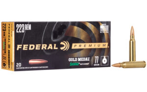 Federal Gold Medal 223 Rem 77gr Sierra MatchKing 20rd box